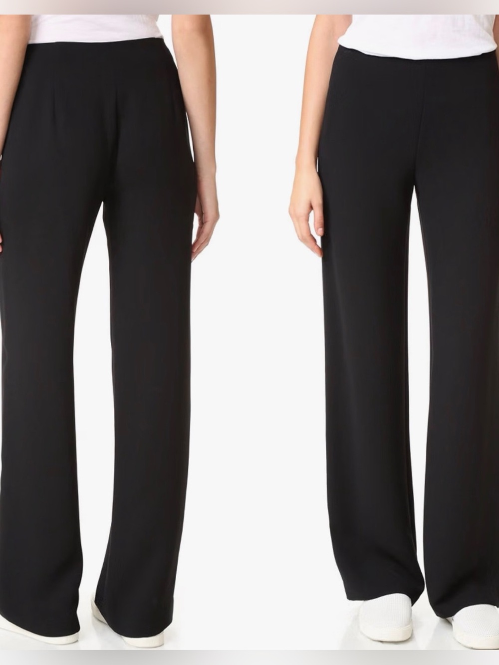 VINCE Black Wide-Leg Pants